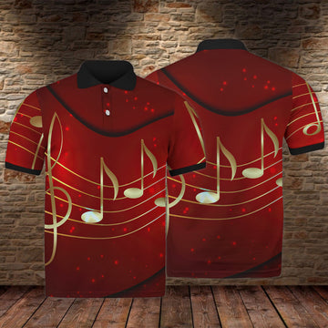 FUNSTUFFPRINT Music - 3D Polo Shirt 03