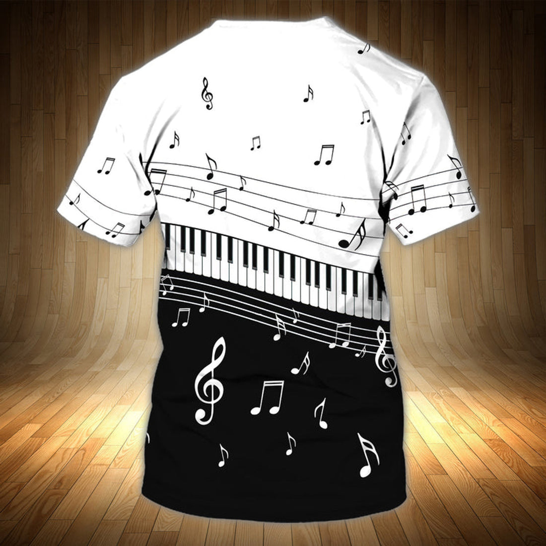 FUNSTUFFPRINT Customized 3D Full Printed Piano T-Shirt, Men'S Shirt With Piano, Present To Piano Lovers, Piano Tee Shirt 3D T-shirt