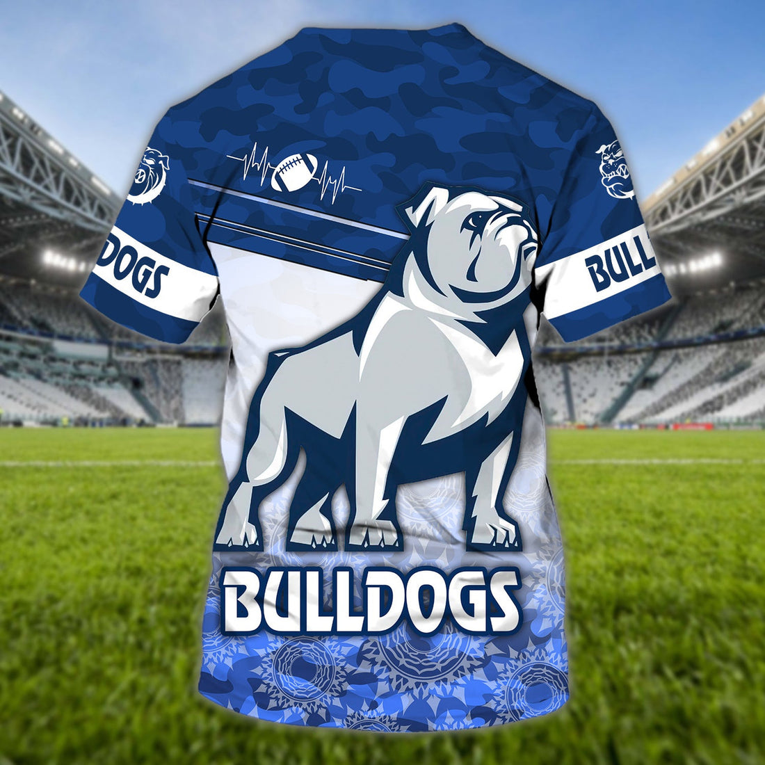 FUNSTUFFPRINT Bulldogs - Personalized Name 3D T-shirt