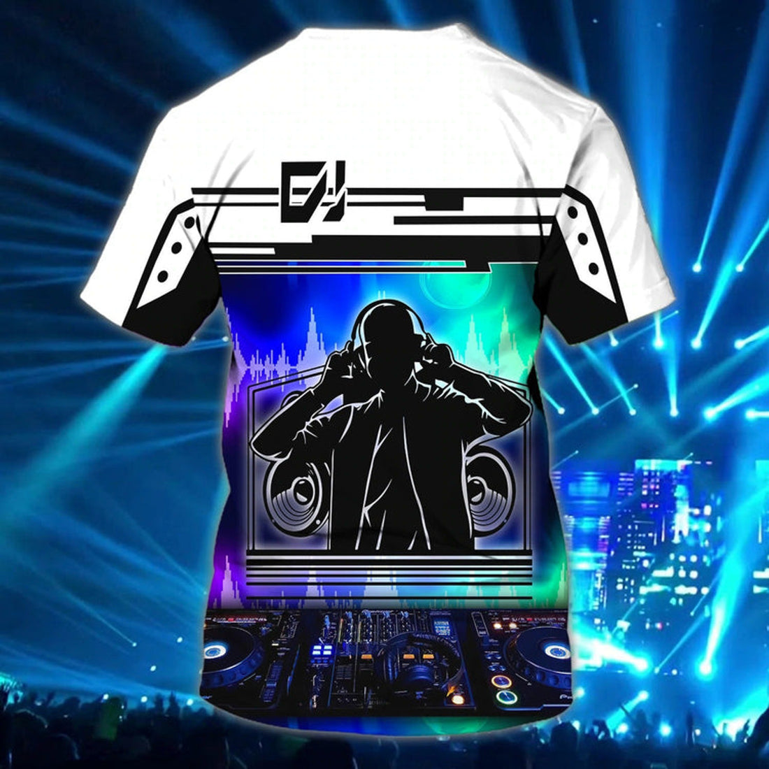 FUNSTUFFPRINT Keep Calm And Trust Me I Am A Disc Jockey 3D All Over PrinT-Shirt, Musican Deejay 3D T-Shirt For Men And Woman 3D T-shirt