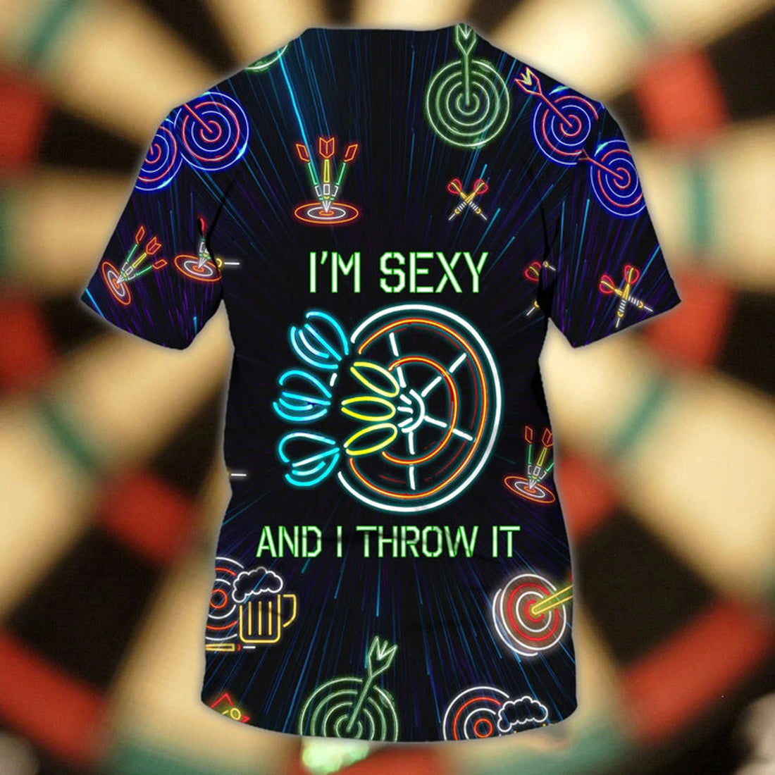 Customized 3D Tee Shirt For Men And Woman, Dart Lovers Gifts , With Name Dart Player