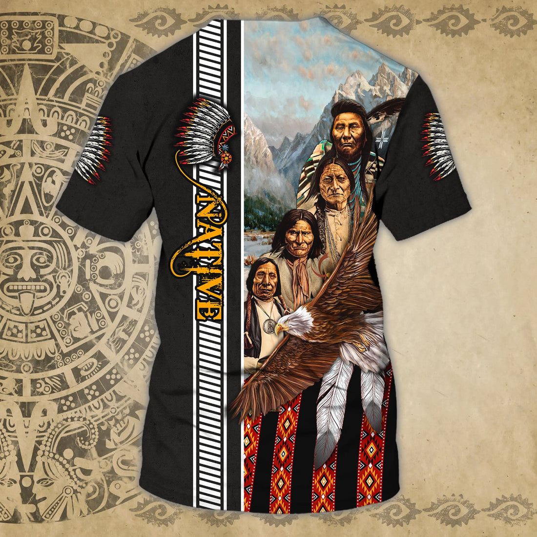 FUNSTUFFPRINT NATIVE - Personalized Name 3D T-Shirt