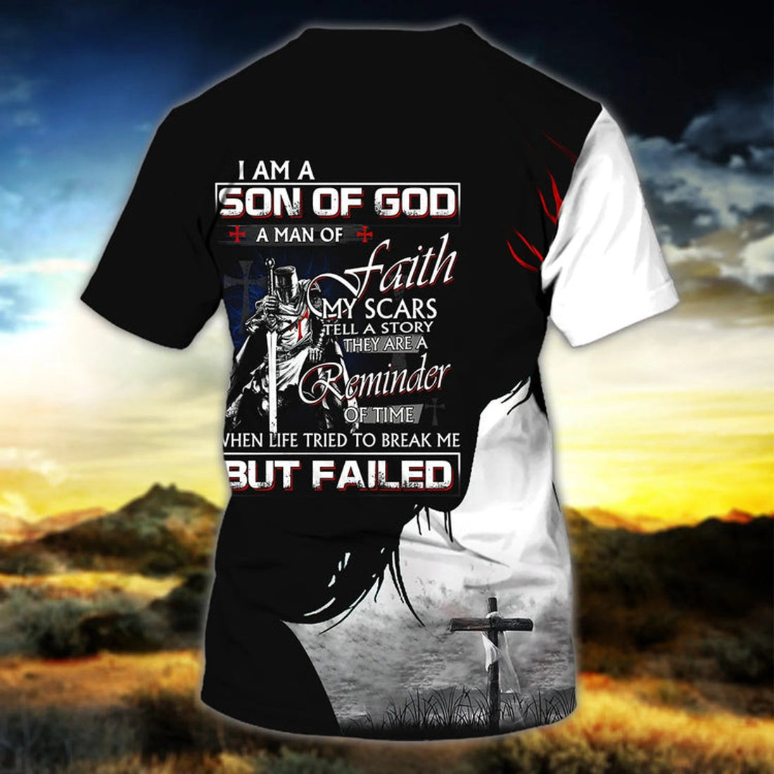 Custom Name Son Of God, Knight Templar T-Shirt, Gift For Christian Lover