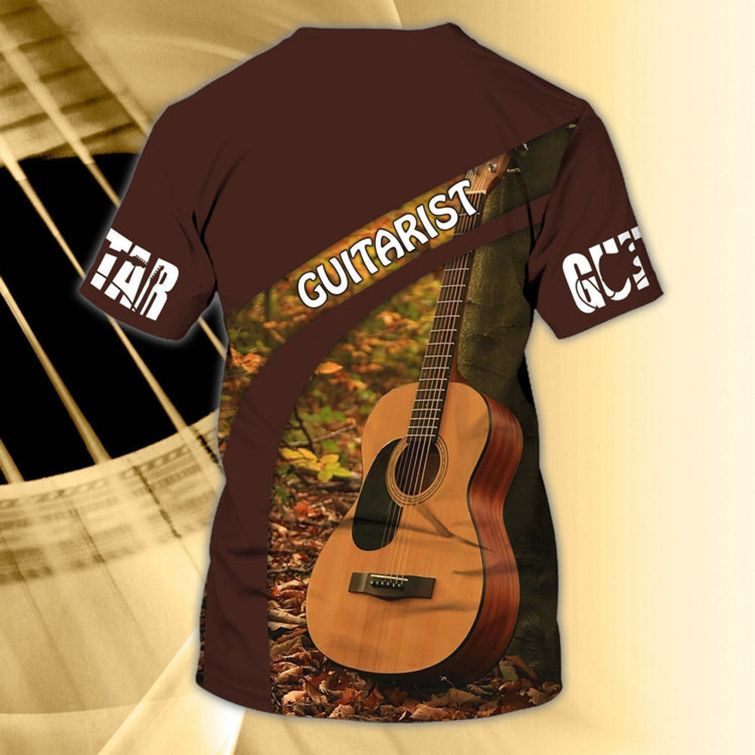 FUNSTUFFPRINT Personalized 3D Guitar Shirt For Men And Woman, Guitar Lover Shirt, Sublimation Guitar T-Shirts 3D T-shirt