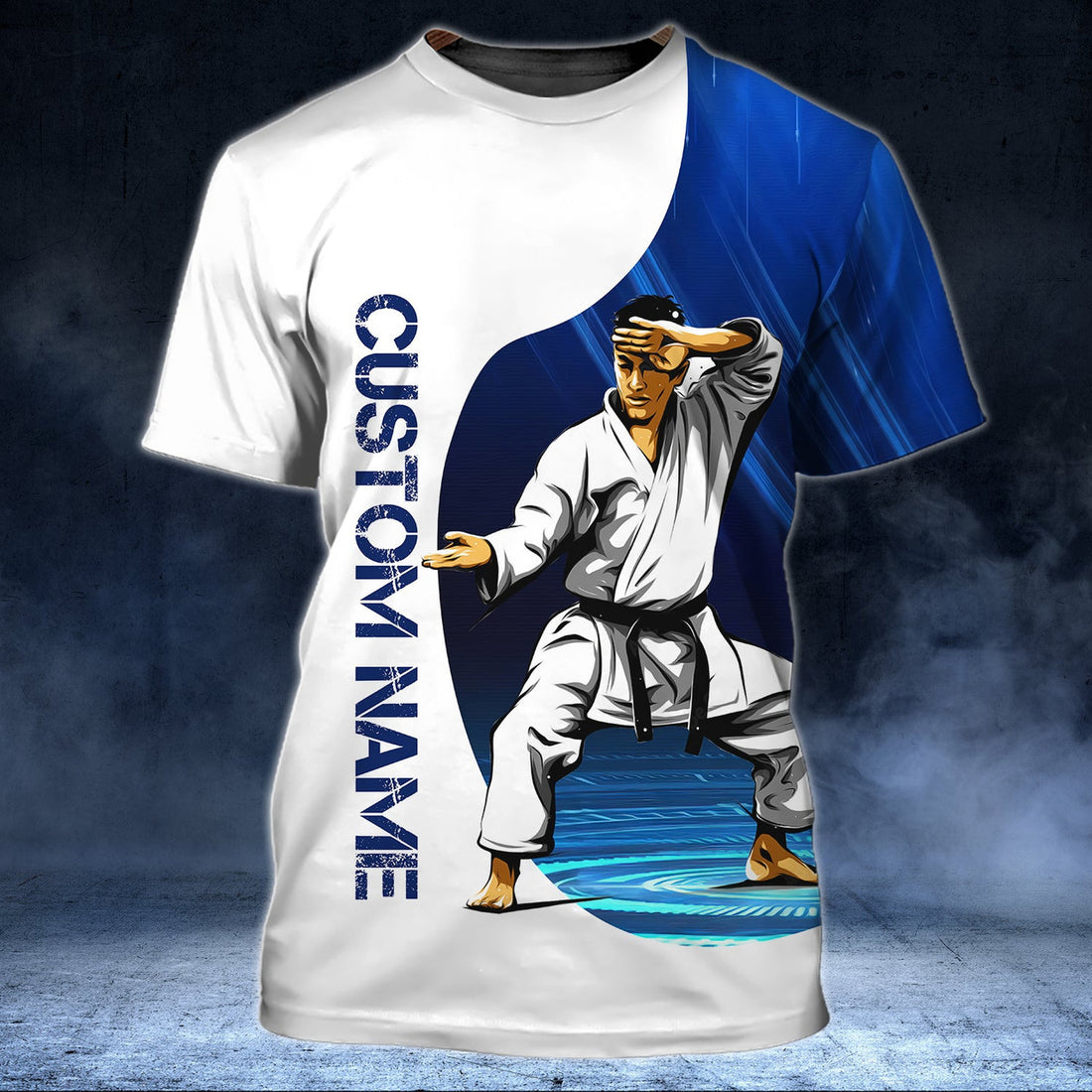 FUNSTUFFPRINT Karate - Personalized Name 3D T-Shirt