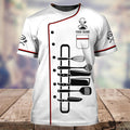 FUNSTUFFPRINT Personalized Funny White Chef Shirt, Relax The Awesome Chef Is Here, Master Chef T-Shirts 3D T-shirt