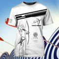 FUNSTUFFPRINT Customized 3D Archery T-Shirt Unisex Men Women Archery Shirts Gift For Archery Lovers 3D T-shirt