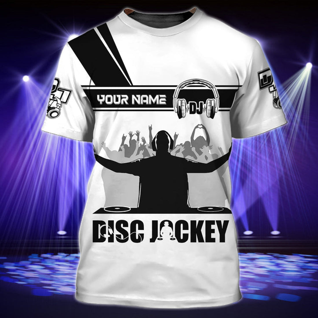 FUNSTUFFPRINT Customized Relax Dj T-Shirt, 3D Dj Shirt Men And Women, Cool Disc Jockey 3D T-shirt