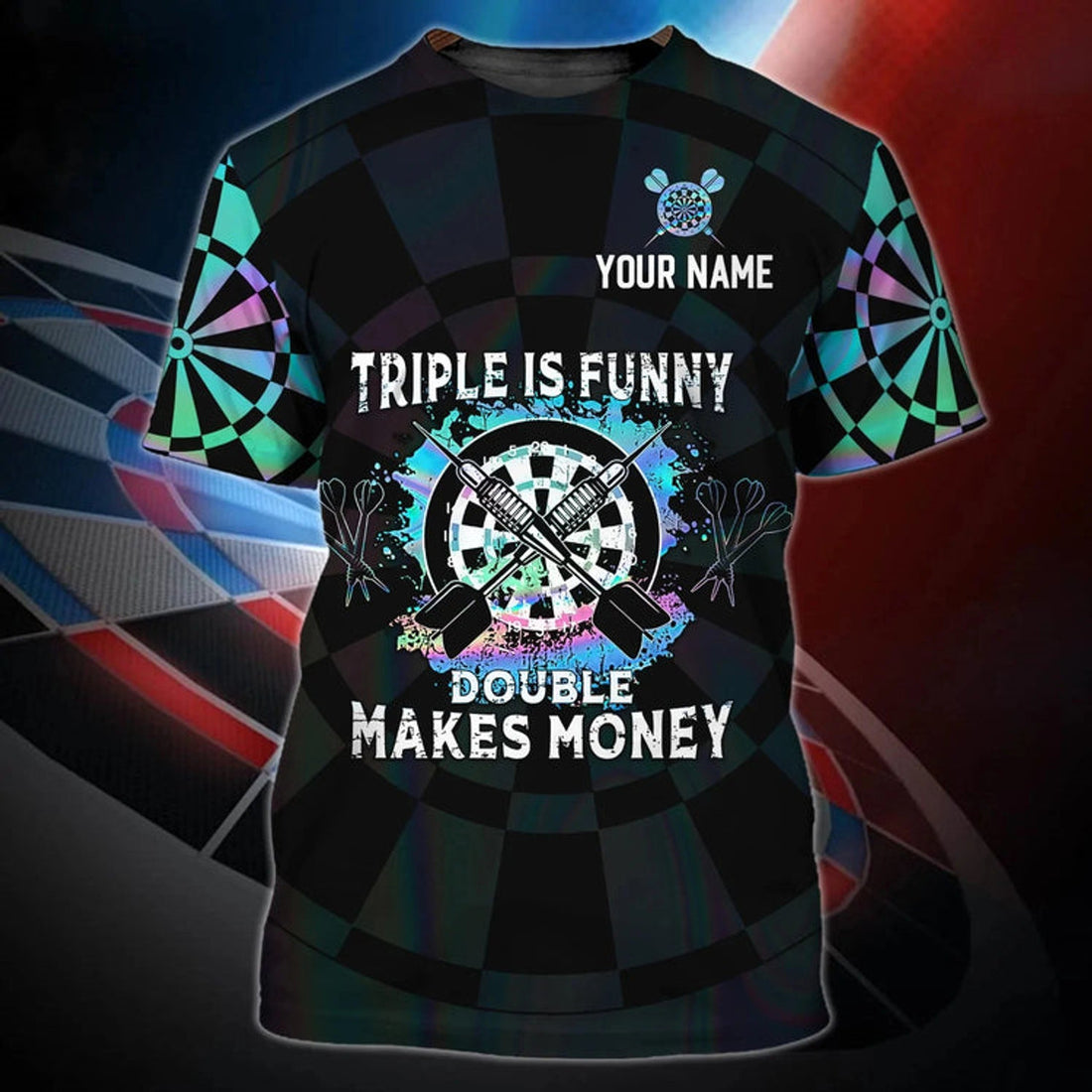 Custom Personalized FunnyTriple Is Funny Double Makes Money, Present To Dart Lover Dart Player Gifts