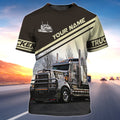 FUNSTUFFPRINT TRUCKER 39 - Personalized Name 3D T-Shirt