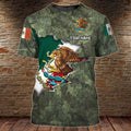 Customized 3D all over printed Mexican Shirt, Mexico T-Shirt, Mexican Shirts for Men and Women
