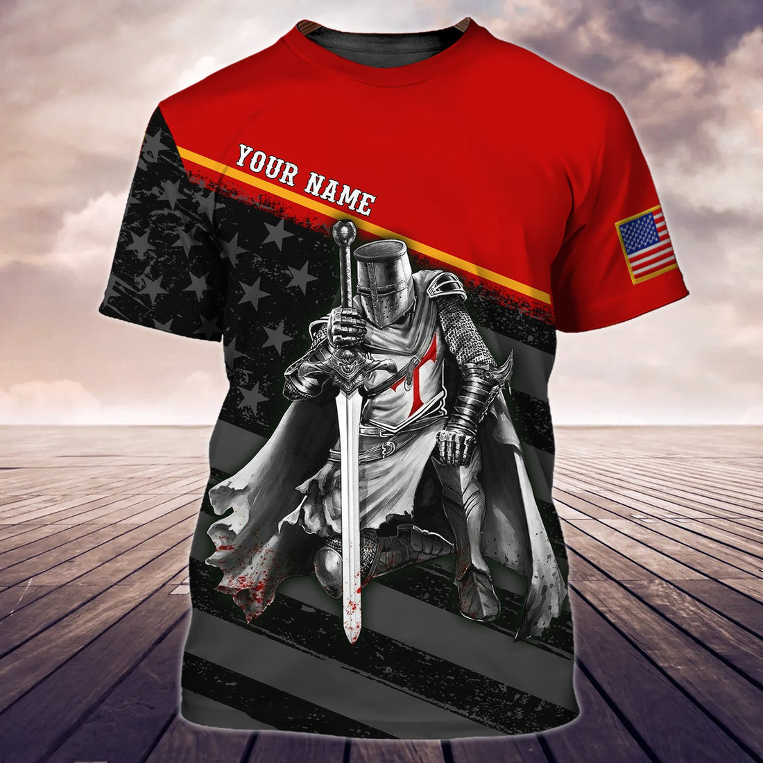FUNSTUFFPRINT Son of God - Personalized Name 3D T-shirt