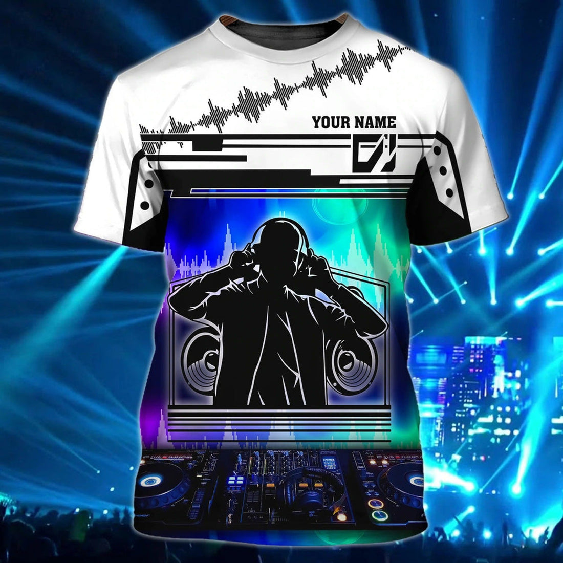 FUNSTUFFPRINT Keep Calm And Trust Me I Am A Disc Jockey 3D All Over PrinT-Shirt, Musican Deejay 3D T-Shirt For Men And Woman 3D T-shirt