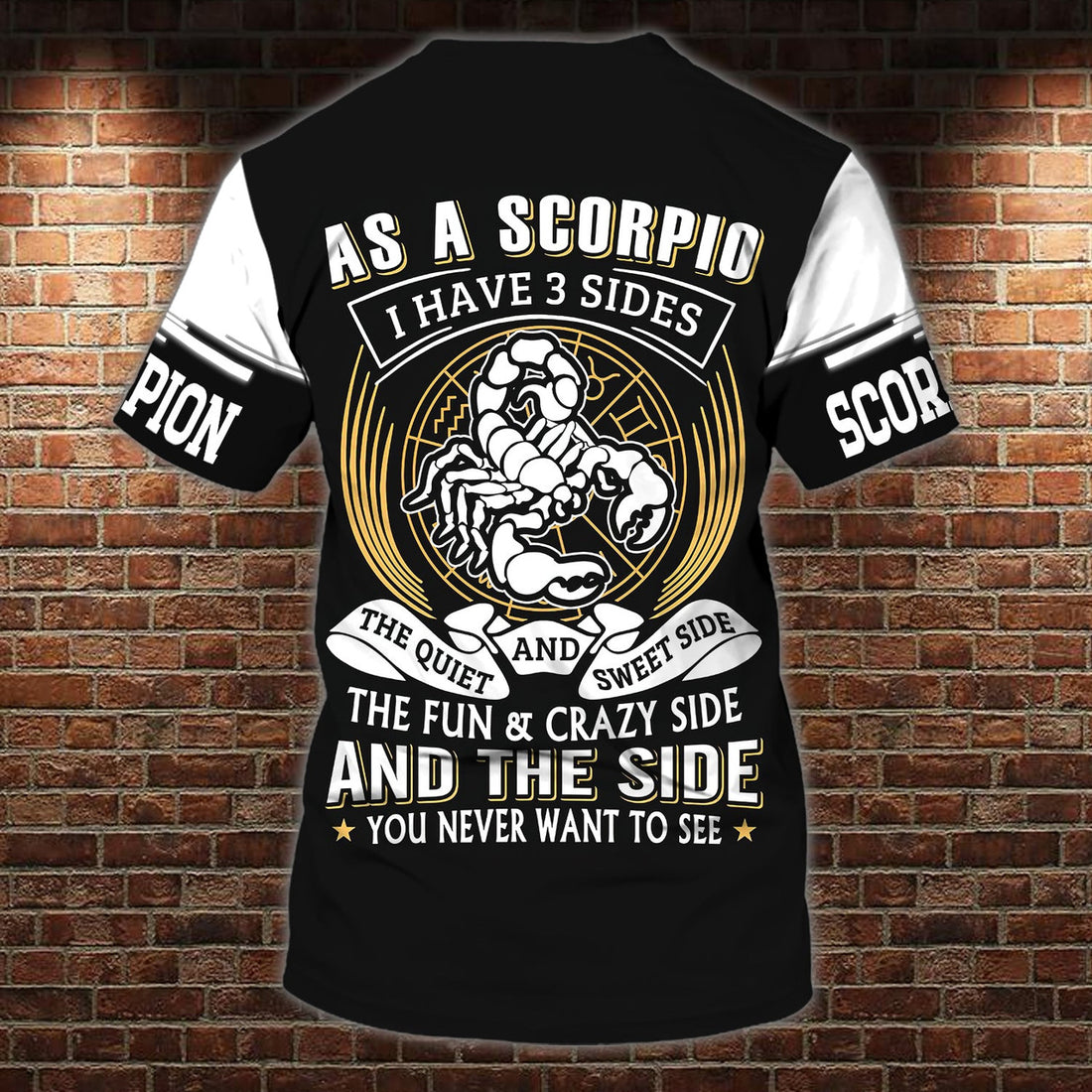 FUNSTUFFPRINT Scorpio 0908 - Personalized Name 3D T-Shirt