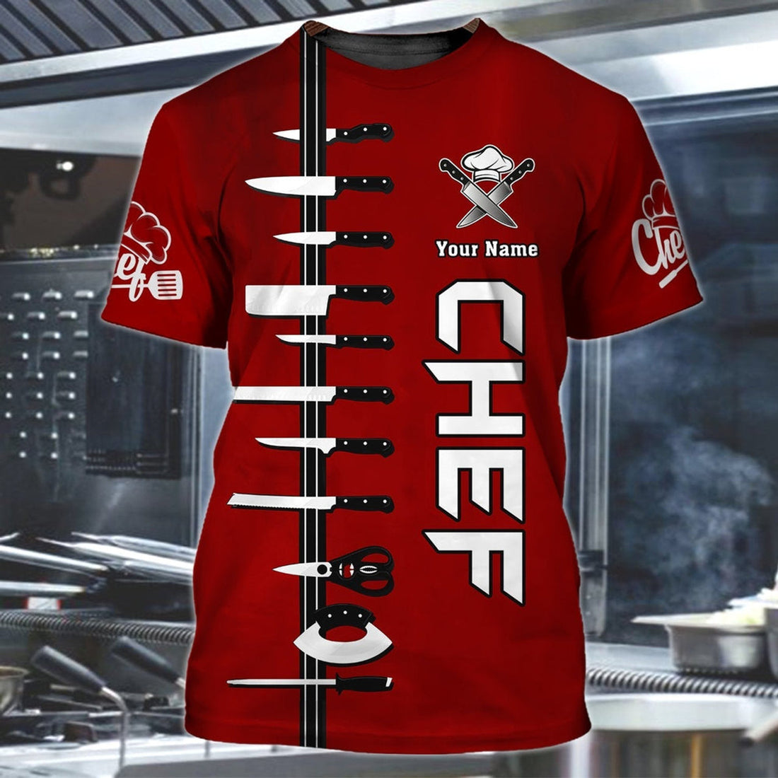 FUNSTUFFPRINT Custom 3D Chef Shirt For Men Women Master Chef Gifts Christmas Gift Master Chef 3D T-shirt