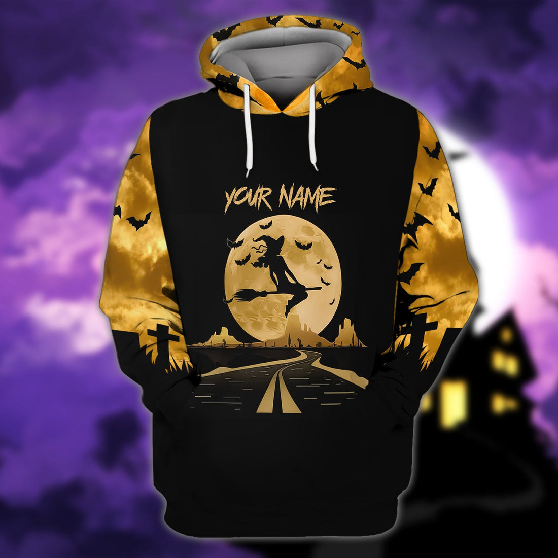 FUNSTUFFPRINT Halloween - Personalized Name 3D Hoodie and Zip Hoodie