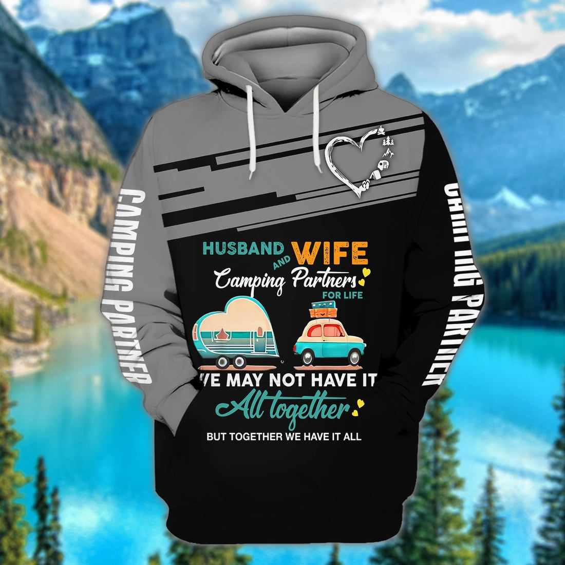 FUNSTUFFPRINT Camping - Personalized Name 3D Hoodie and Zip Hoodie