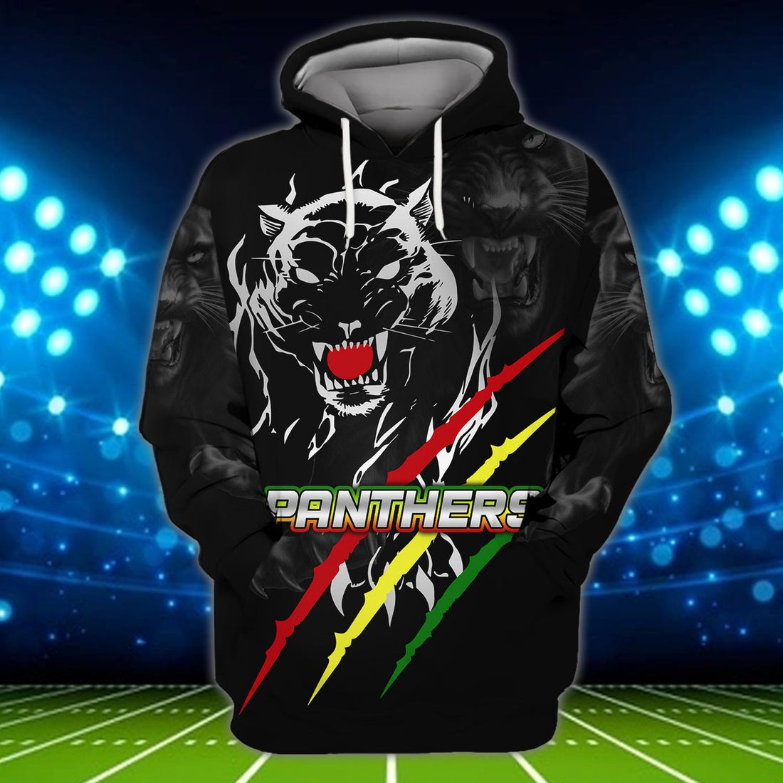 FUNSTUFFPRINT Panthers - Personalized Name 3D Hoodie and Zip Hoodie