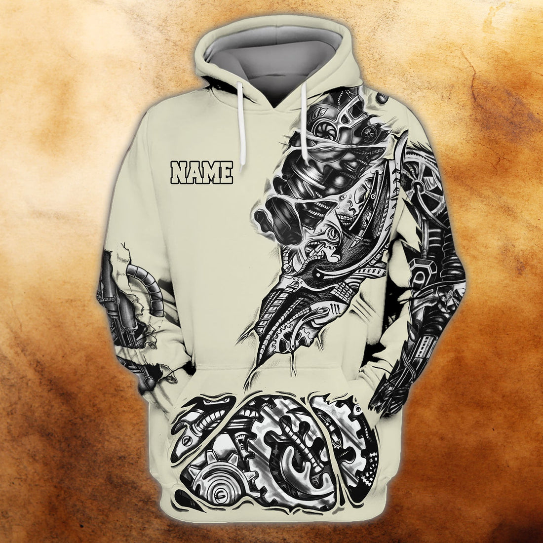 FUNSTUFFPRINT Mechanic - Personalized Name - Dp98 3D Hoodie and Zip Hoodie