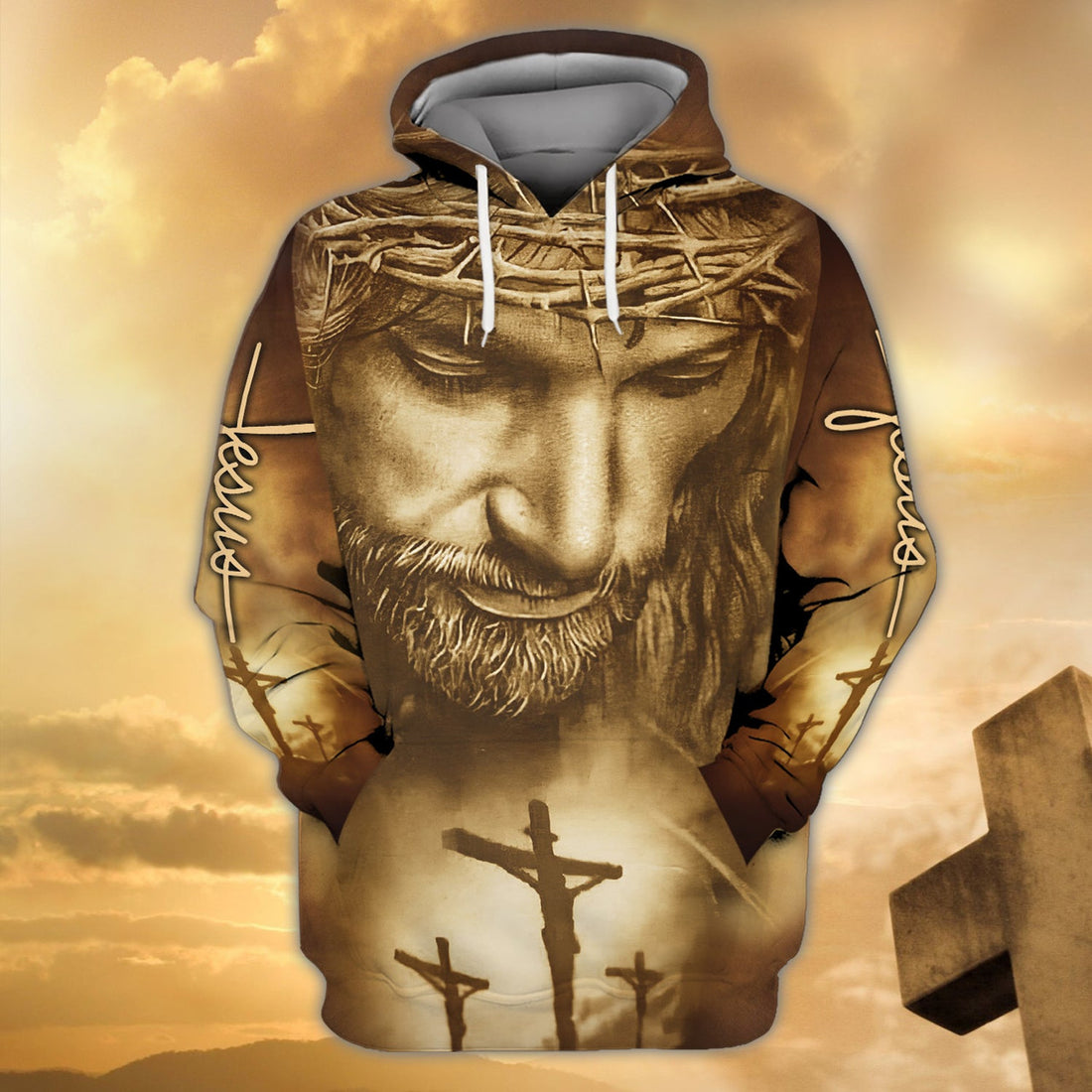 FUNSTUFFPRINT Jeus full print htv 3D Hoodie and Zip Hoodie