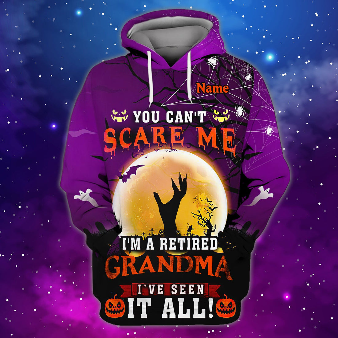 FUNSTUFFPRINT I'm A Retired Grandma - Personalized Name 3D Hoodie and Zip Hoodie