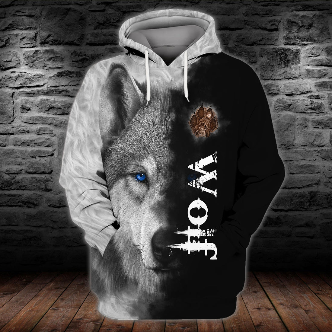 FUNSTUFFPRINT LOVE WOLF 891 3D Full Print 3D Hoodie and Zip Hoodie