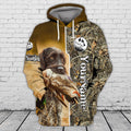 FUNSTUFFPRINT Duch Hunting - Personalized Name - CV98 3D Hoodie and Zip Hoodie