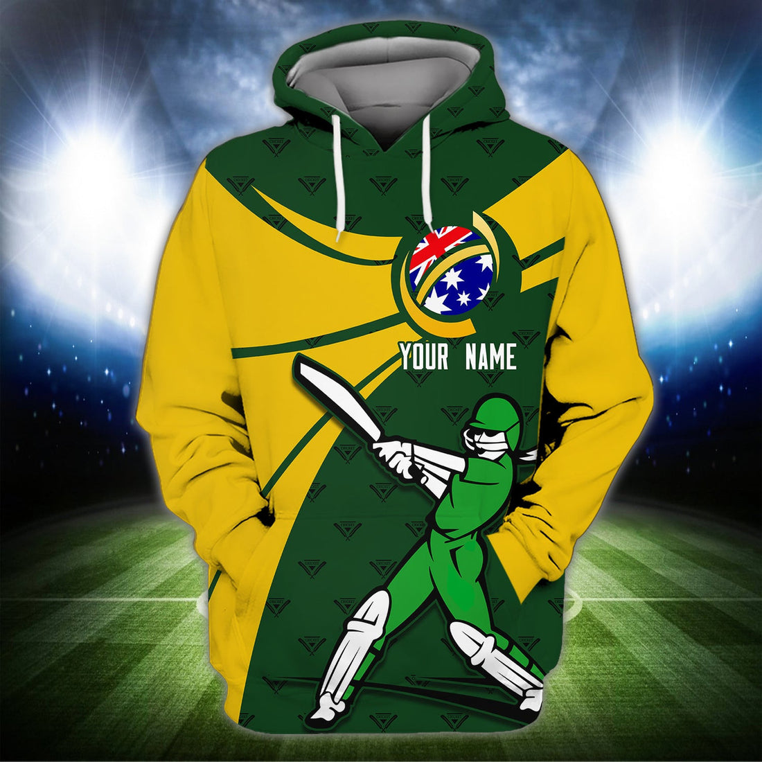 FUNSTUFFPRINT Woman Crickets - Personalized Name 3D Hoodie and Zip Hoodie