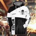 FUNSTUFFPRINT WELDER - Personalized Name 3D Hoodie and Zip Hoodie