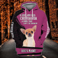 FUNSTUFFPRINT Chihuahua - Personalized Name 3D Hoodie and Zip Hoodie