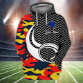 FUNSTUFFPRINT Adelaide Crows 2 - Personalized Name 3D Hoodie and Zip Hoodie