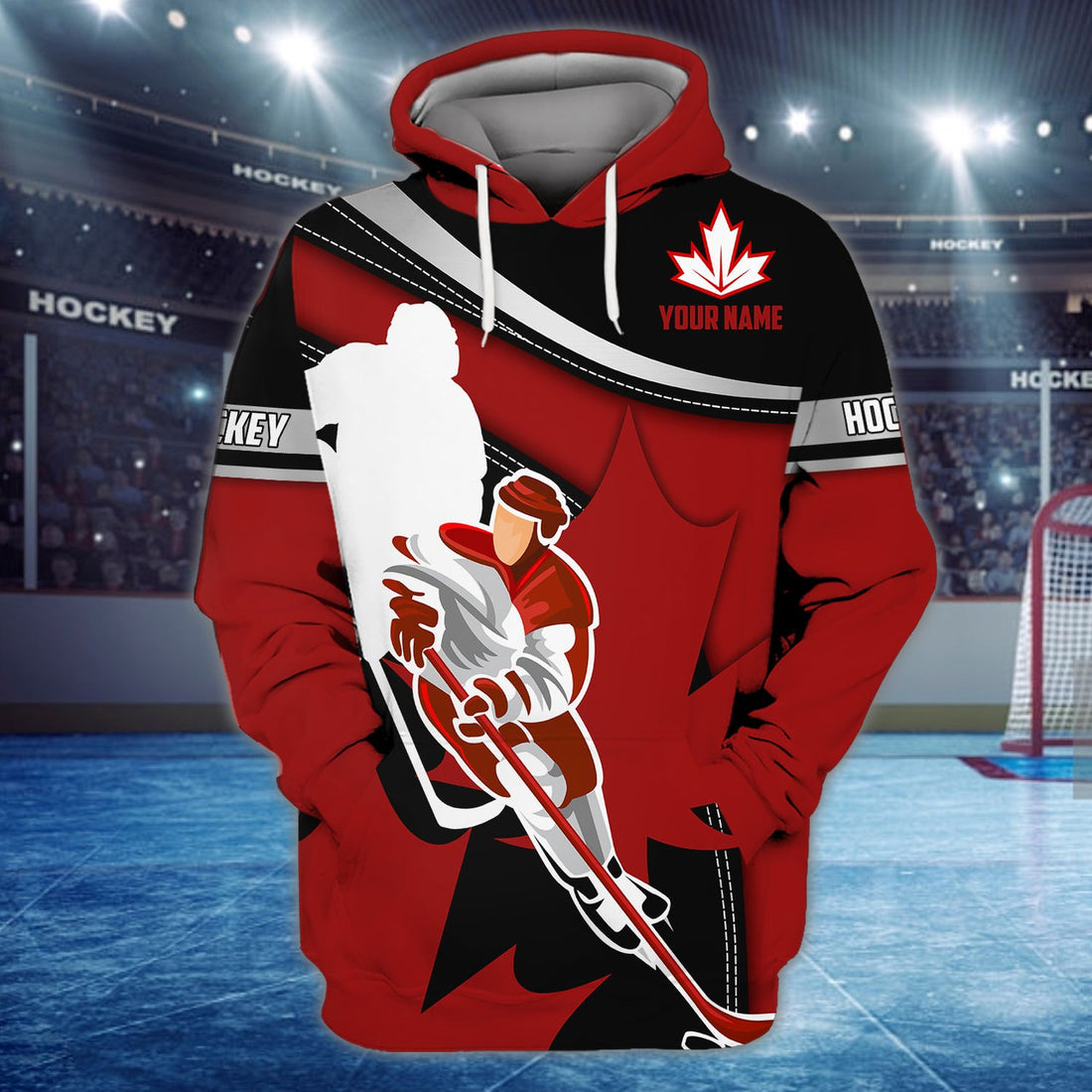 FUNSTUFFPRINT Ball 01 - Personalized Name 3D Hoodie and Zip Hoodie