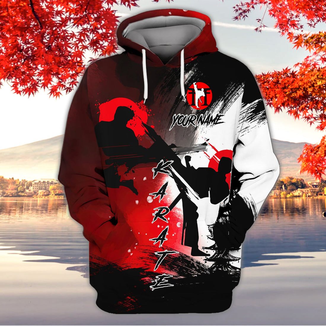 FUNSTUFFPRINT Karate - Personalized Name 3D Hoodie - Nt168 3D Hoodie and Zip Hoodie