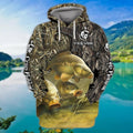 FUNSTUFFPRINT Crap Fishing - Personalized Name 3D Hoodie and Zip Hoodie