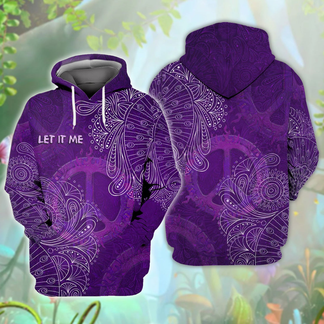 FUNSTUFFPRINT Hippie - Full Print HTL 3D Hoodie and Zip Hoodie