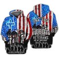 FUNSTUFFPRINT GOD IS MY FATHER - VETERAN ARE MY BOTHERS 3D Hoodie and Zip Hoodie