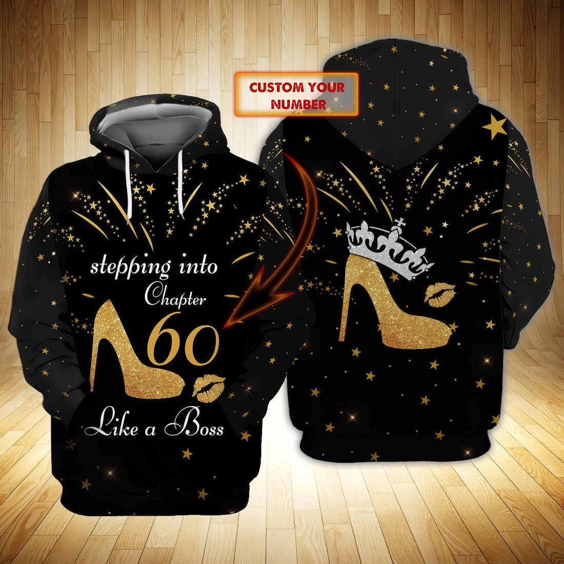 FUNSTUFFPRINT Like A Boss - Personalized Name 3D Hoodie and Zip Hoodie