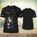 FUNSTUFFPRINT Custom 3D Tattoo Artist Black Shirt Love Tattoo Tee Shirt Tattoo Shop Uniform Gifts 3D T-shirt