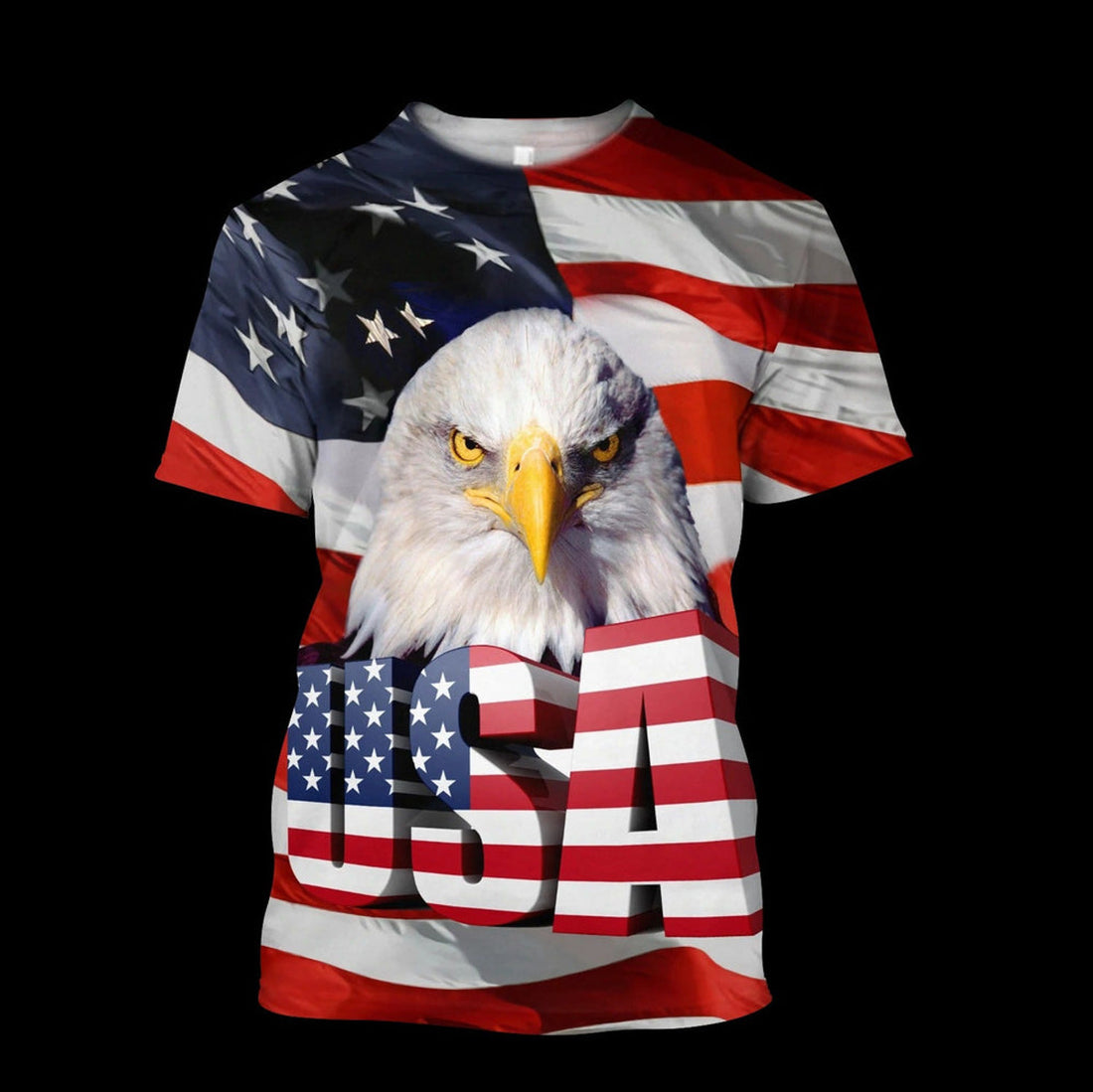 FUNSTUFFPRINT Independence Day American Eagle 3D All Over Printed Shirts Hoodie 3D T-shirt