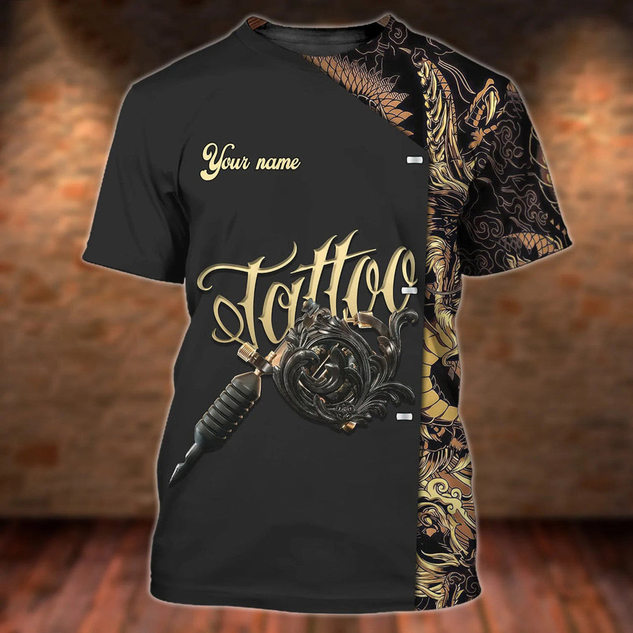 FUNSTUFFPRINT 3D All Over Print Tattoo ArtisT-Shirt, Men Tattoo Uniform, Premium Shirt For Tattoo Lover, Tattoo Design On Shirt 3D T-shirt
