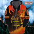 FUNSTUFFPRINT Freefighter 01- Personalized Name 3D Hoodie and Zip Hoodie