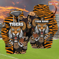 FUNSTUFFPRINT Tigers - Personalized Name 3D Hoodie and Zip Hoodie