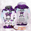FUNSTUFFPRINT Custom Name - Butterfly August Girl 3D Hoodie and Zip Hoodie