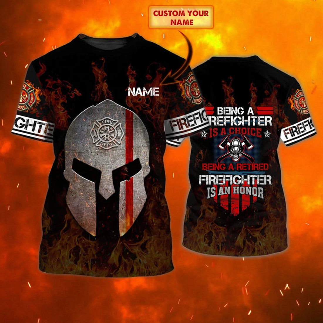 Custom Personalized For Firefighter Man, Firefighter Job Shirt, I Am Proud To Be A Firefighter