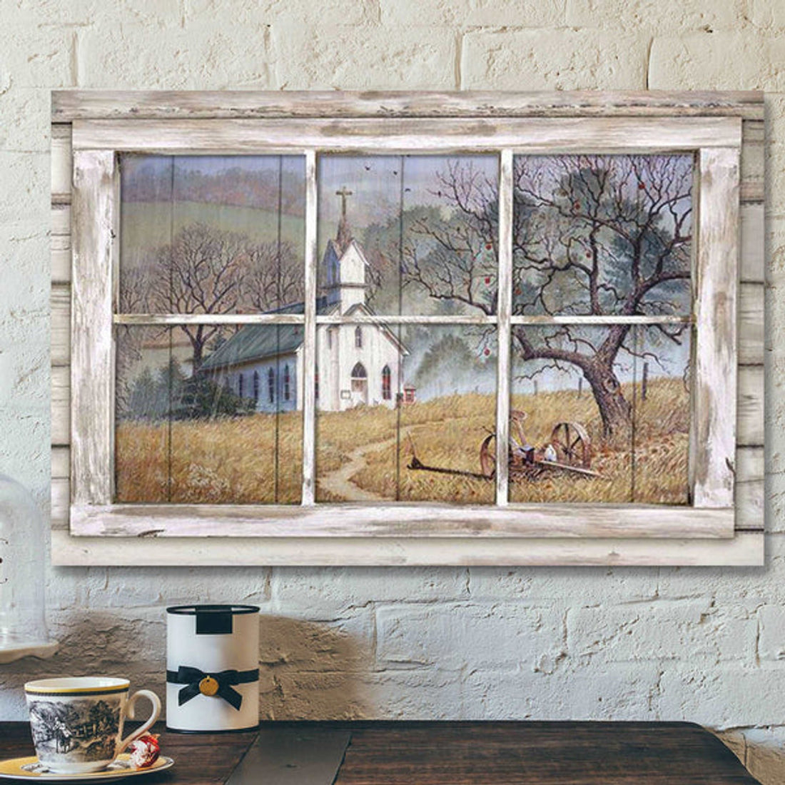 Beautiful Church Canvas Wall Art - Bible Verse Canvas - Scripture Canvas Wall Art 