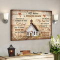Cardinal And The Church - Because He Lives I Can Face Tomorrow - Bible Verse Canvas - Scripture Canvas Wall Art 