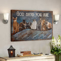 Bible Verse Wall Art Canvas - Cat - God Say You Are Amazing Canvas 