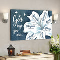 God Canvas - Bible Verse Canvas - God Says You Are Unique - Beautiful Flower Christian Canvas - Scripture Canvas 