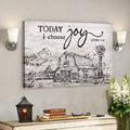 Beautiful Land - Today I Choose Joy Canvas Wall Art - Bible Verse Canvas - Scripture Canvas Wall Art 