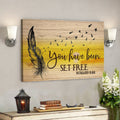 Bible Verse Canvas - You Have Been Set Free Romans 622 Canvas - Scripture Canvas Wall Art 
